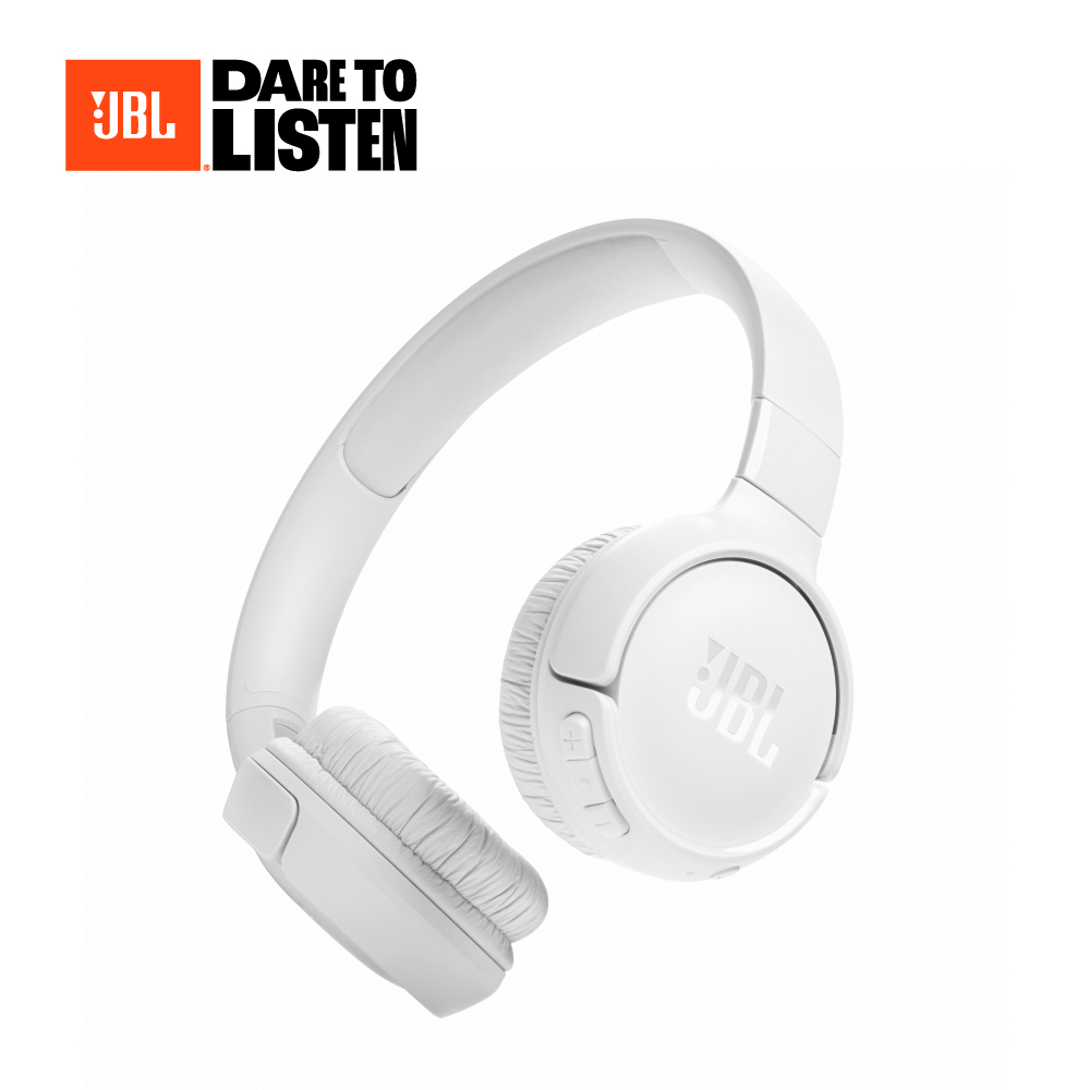 JBL Tune 520BT耳罩式藍牙無線耳機/ 白 eslite誠品