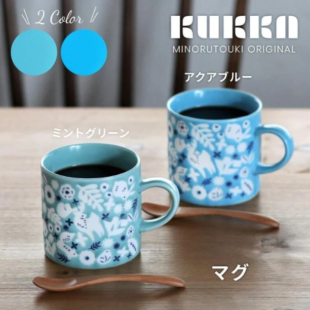 現貨 日本製美濃燒 馬克杯｜KUKKA系列 北歐風 輕量 馬克杯(全二色) 杯子 陶瓷杯 餐具 微波爐