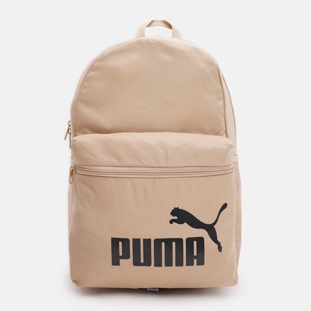 PUMA Phase 後背包 書包 旅遊背包 輕巧  休閒 運動背包  puma logo 卡其 07994308