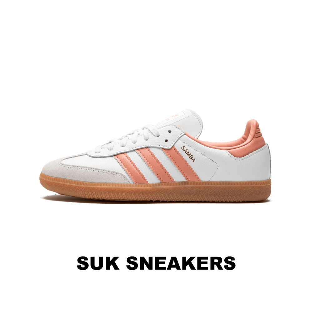 代購♦️2309 Adidas Samba OG 蜜桃色 珊瑚橘 粉橘 焦糖底 復古 德訓鞋 IG5932