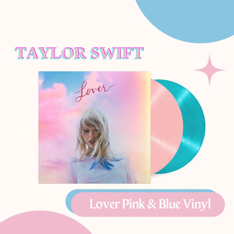 （預購私訊）泰勒絲 情人 限定雙色彩膠 Taylor Swift Lover Pink &amp; Blue Vinyl
