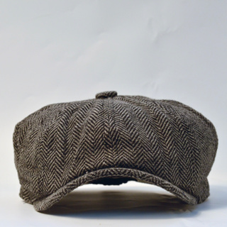 “EL CAMINO” Herringbone 8 Panel Riders Cap 報童帽 貝雷帽 魚骨紋