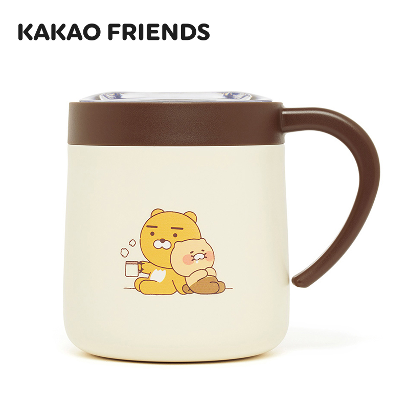 (現貨)[Kakao Friends] Ryan 萊恩 春植 Choonsik 卡通萌趣創意 不銹鋼 馬克杯 帶蓋 水杯