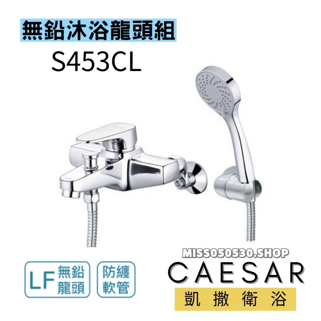 CAESAR 凱撒衛浴 蓮蓬頭 S453CL  蓮蓬頭 沐浴蓮蓬頭 沐浴龍頭 水龍頭 浴用龍頭 洗澡龍頭 浴室龍頭 花灑