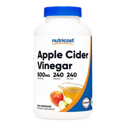 美國原裝 Nutricost Apple Cider Vinegar 蘋果醋 500mg 240粒膠囊 委任代購