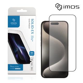 iMOS Apple iPhone 15 Pro 6.1吋 9H康寧滿版黑邊玻璃螢幕保護貼(AGbc)