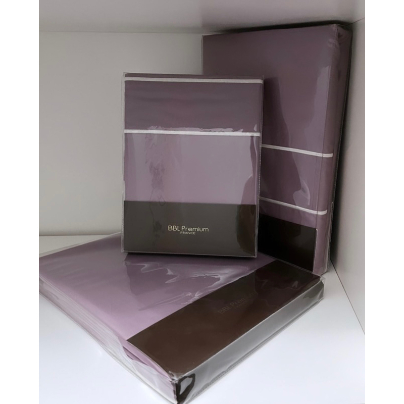 【全新下殺3折】BBL Premium頂級尊榮匹馬棉雙人床包組（專櫃高品質寢具/珊瑚紫/素色/貴族刺繡）