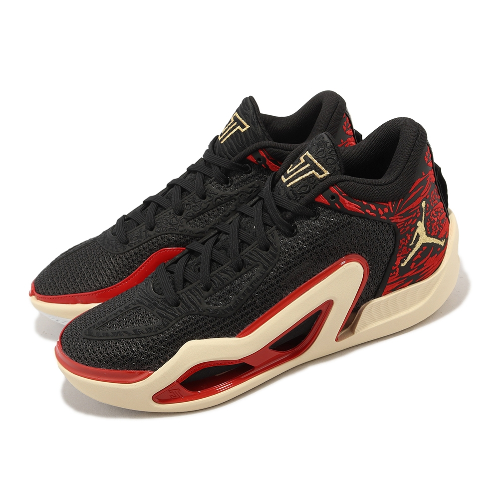 Nike Jordan Tatum 1代 PF Zoo 黑紅 低筒 男鞋 喬丹 籃球鞋 DX6734-001【S.E運動