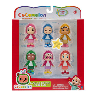 特價!! Cocomelon - 可可瓜 鯊魚系列人偶6入組