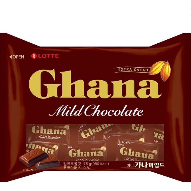 韓國樂天 Ghana可可製品 175g 巧克力 袋裝【零食圈】韓國巧克力 零食