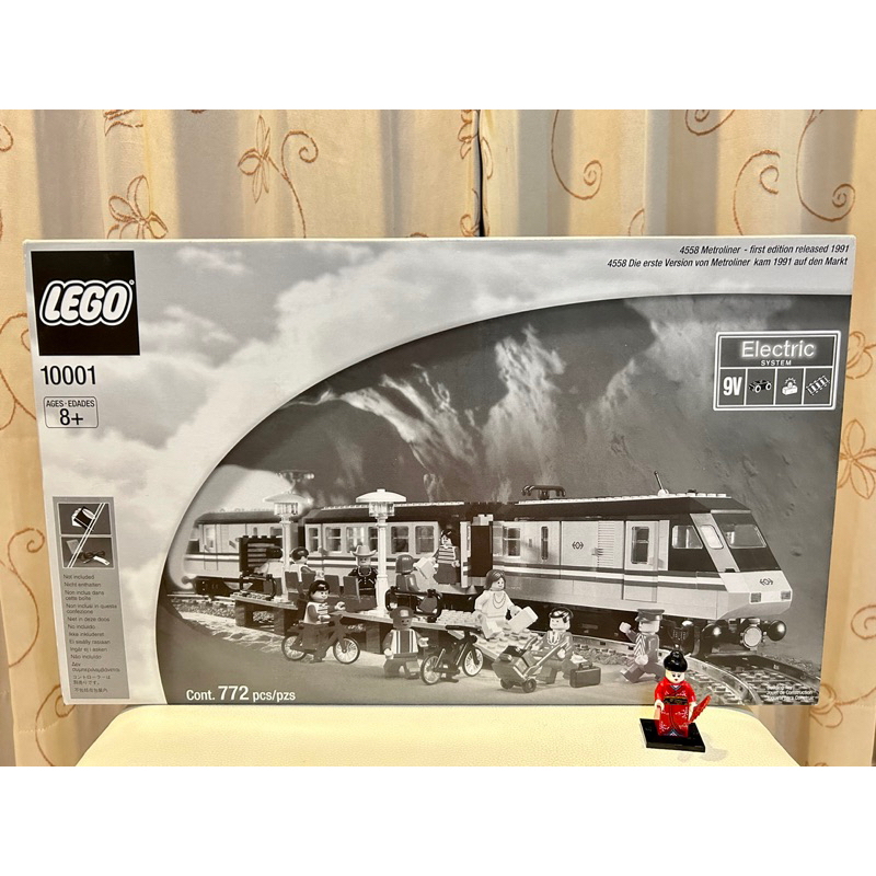 LEGO 樂高 10001 城市系列～4558 經典復刻9V Electric火車-2001年，全新未拆，盒況很好，如新