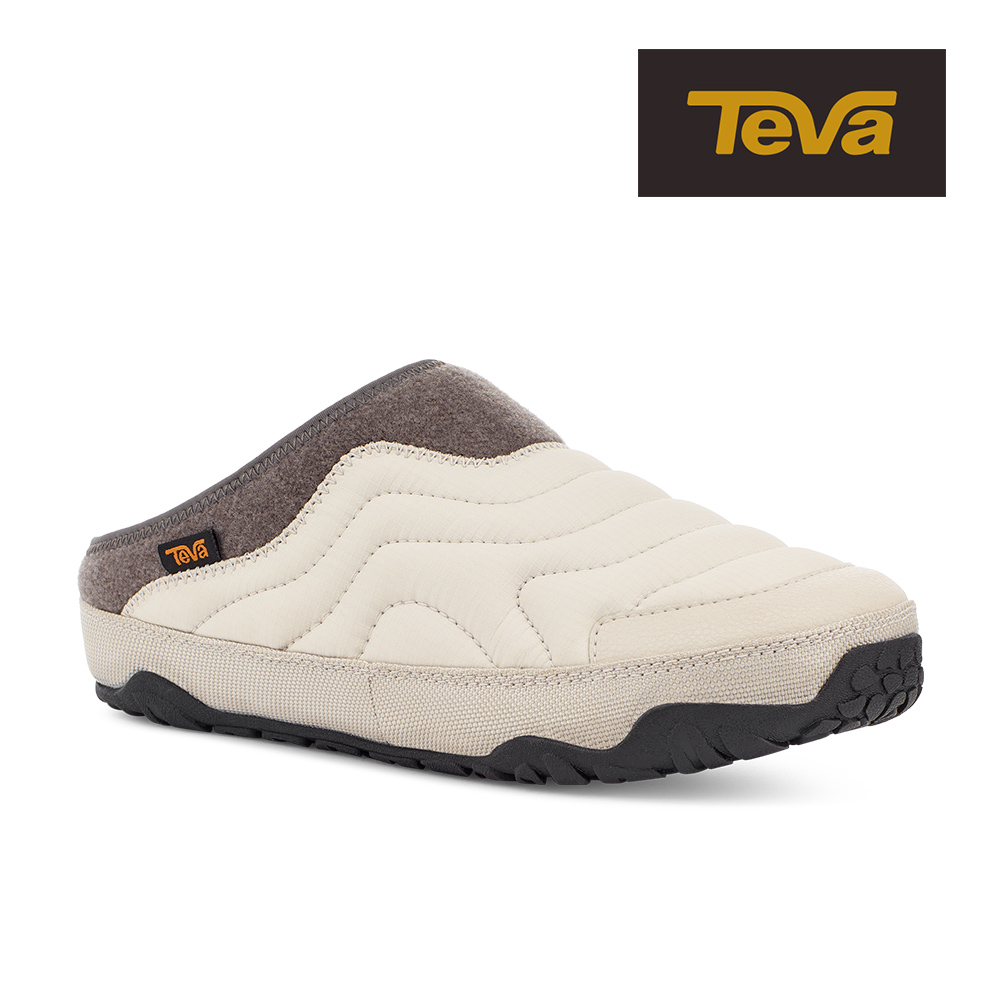 【TEVA】男女中性 ReEmber Terrain 防潑水菠蘿麵包鞋穆勒鞋休閒鞋懶人鞋-霧灰色 (原廠現貨)