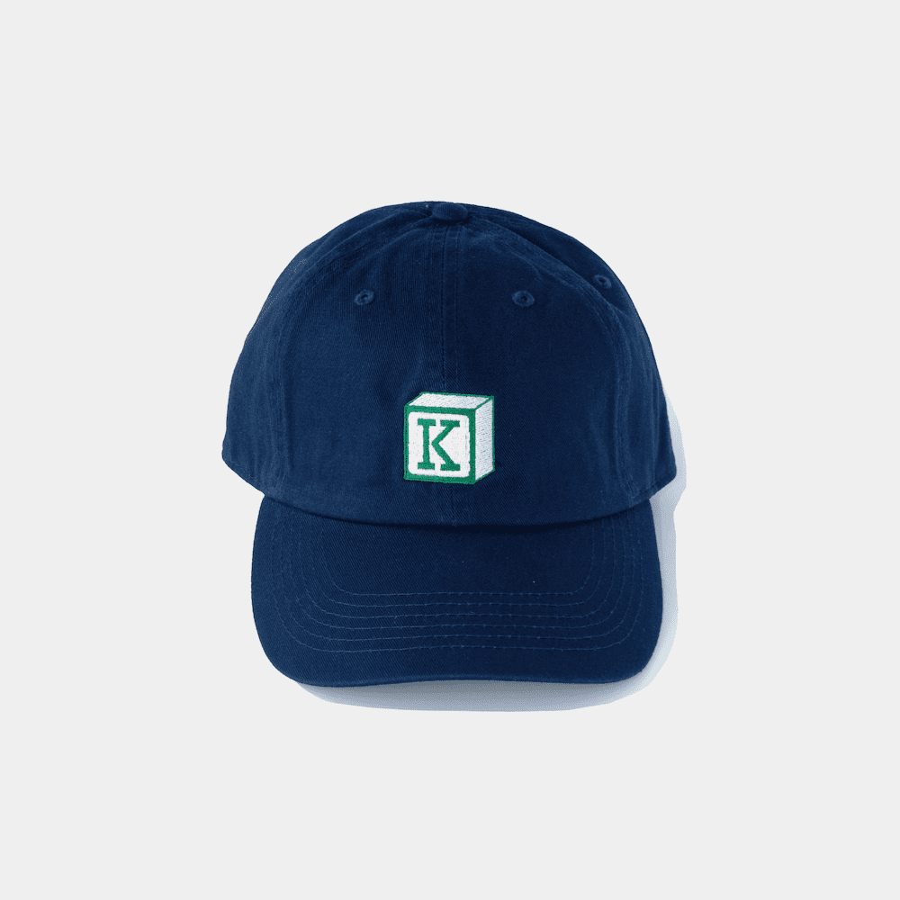 𝙇𝙀𝙎𝙎𝙏𝘼𝙄𝙒𝘼𝙉 ▼ LK230905 Less x Kids™ - Alphabet Cap - Navy 帽子
