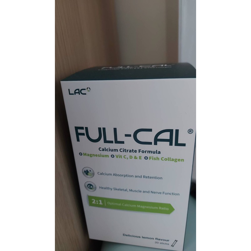 【GNC 健安喜】LAC Full-Cal優鎂鈣 60包/盒(德國檸檬酸鈣/溶在口中/鈣鎂黃金比例)