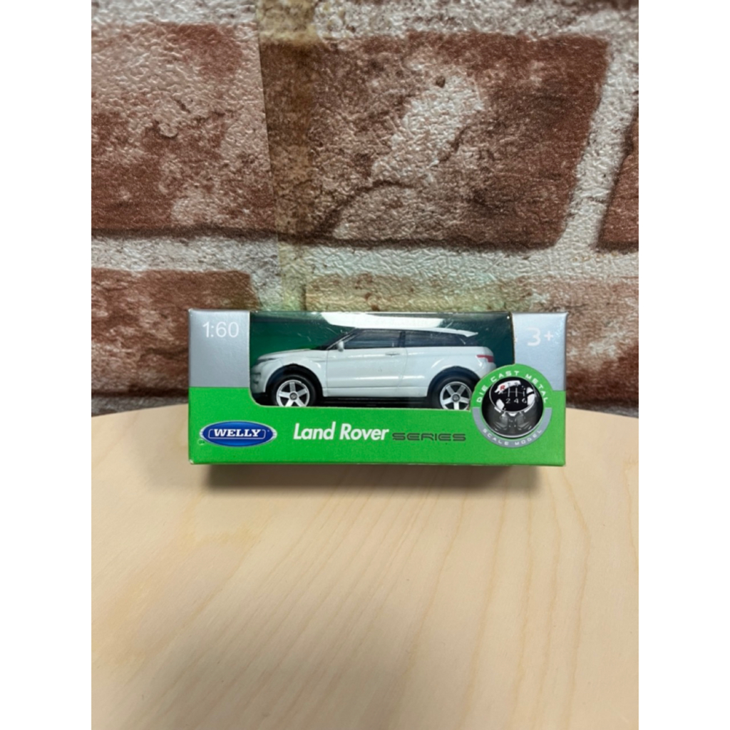 米妃兔㊣WELLY Land Rover 1:60 Evoque 模型車 白色 威利 小汽車 休旅車 玩具車