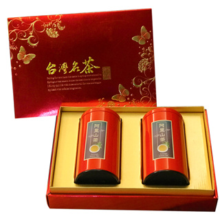 【萬年春】紅璽禮盒150公克(g)*2罐/盒(阿里山高山烏龍茶)