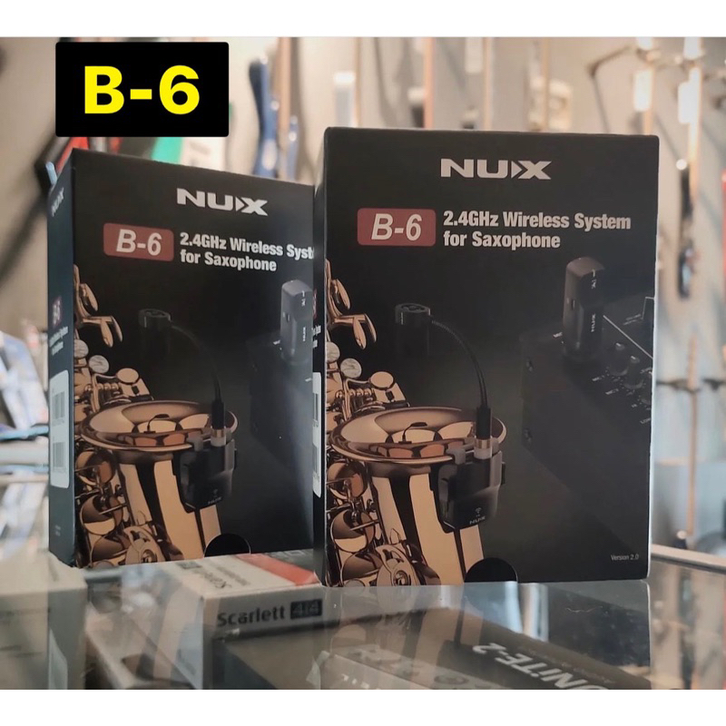 樂舖 Nux B-6 B6 薩克斯風麥克風 無線導線 薩克斯風收音 2.4G 低延遲 高音質 樂器麥克風