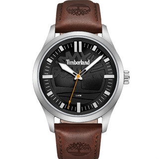 Timberland 天柏嵐 RAMBUSH系列 戶外風格腕錶 皮帶-黑/咖啡色42mm(TDWGA0029602)