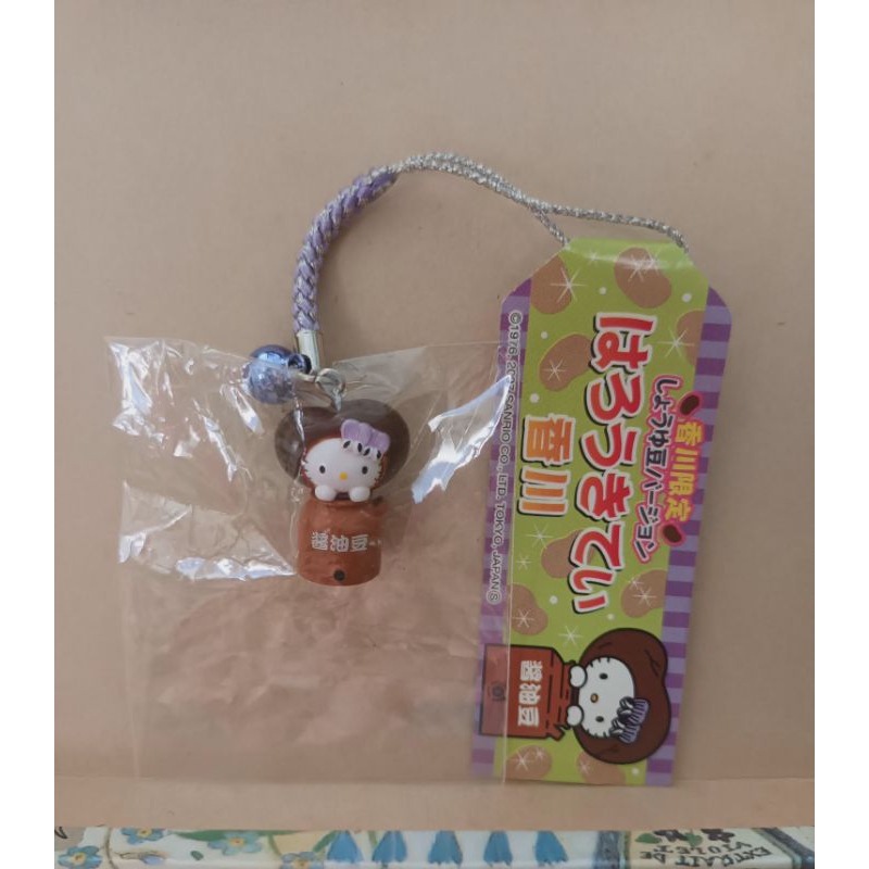 Hello Kitty 香川限定 醬油豆 手機吊飾