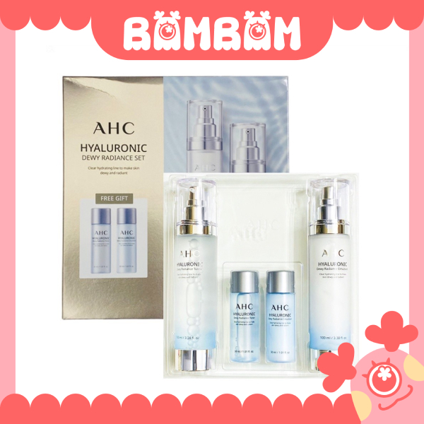 [現貨] AHC B5 保濕 神仙水 乳液 4件組 禮盒 套組 (化妝水+乳液) 保養組合 2件組