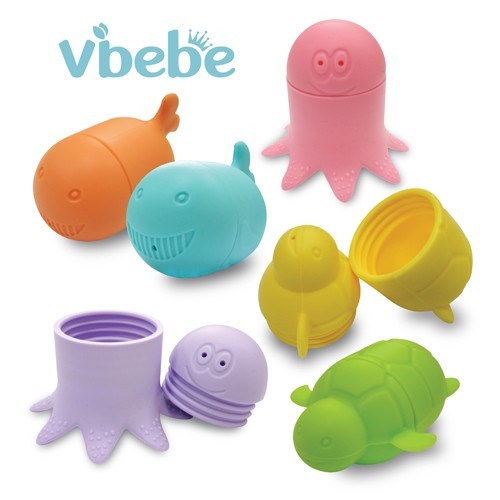 Vibebe 海洋矽膠洗澡玩具 (不挑款) 71元