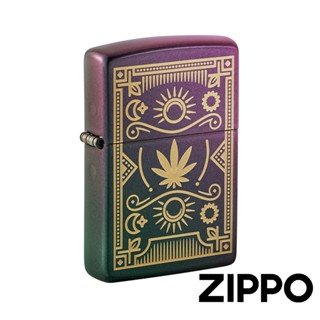 ZIPPO 日月樹葉煤油防風打火機 49516 美國設計 雷射雕刻 客製化 終身保固官方旗艦