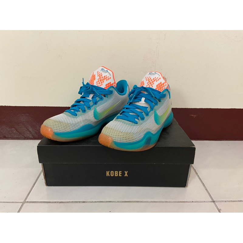 Nike Zoom Kobe X 10代 GS  籃球鞋 大童鞋 亮橘 水藍