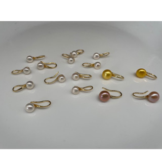 🎀小小飾品🎀天然海水珍珠耳環天然海水金珍珠耳鉤天然淡水粉紫珍珠耳鉤天然淡水白珍珠耳鉤高跟鞋耳鉤款