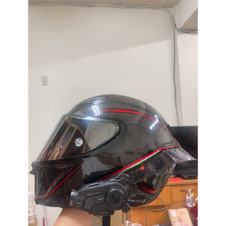 agv pista gpr紅軌跡 M號 另有耳機sena c10 pro