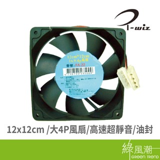 i-wiz 彰唯 12x12 大4p風扇 機殼扇 風扇 散熱風扇 綠風潮