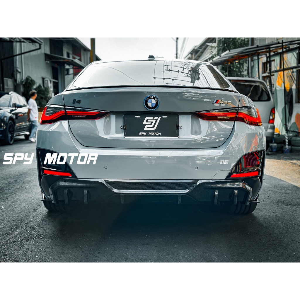 【SPY MOTOR】BMW I4 M50 碳纖維後下巴 定風翼