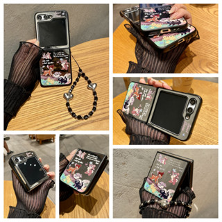 鏡面PC 小鹿 Samsung 三星Z Flip5 6摺疊機手機殼 三星Galaxy zflip3 flip4翻蓋保護殼