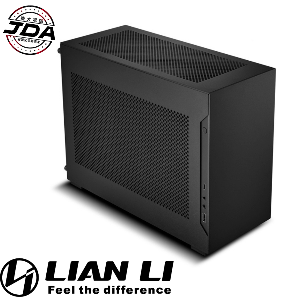 捷大電腦 聯力 LIAN LI A4 H2OX 黑 PCIe4 Mini ITX 電腦機殼 電競機殼