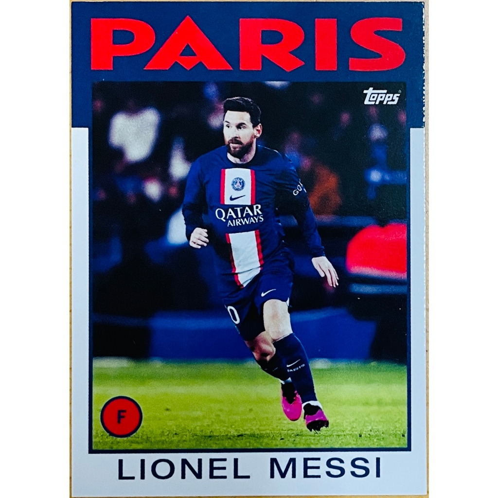 LIONEL MESSI 獅王 梅西 2023 TOPPS #37 巴黎 聖日耳曼人隊 足球卡