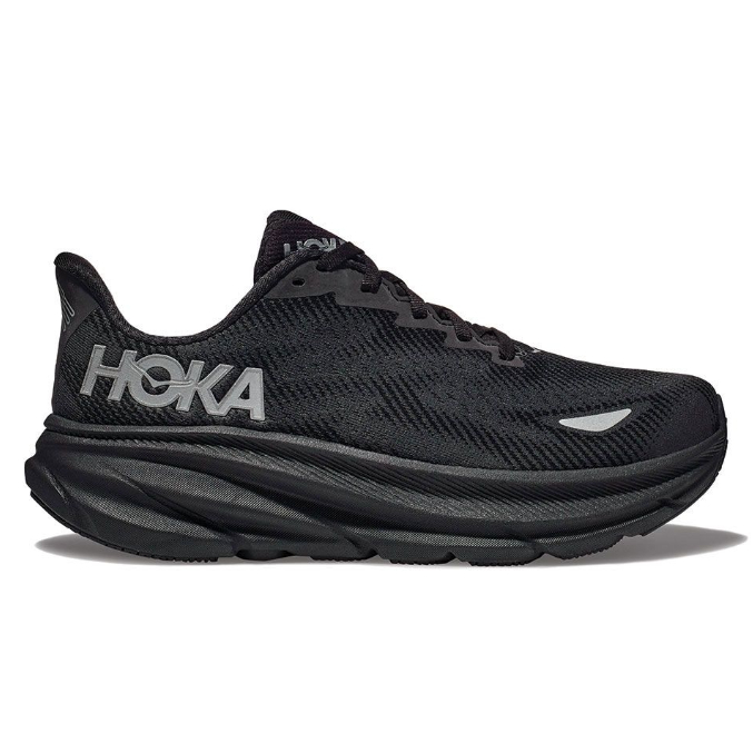 HOKA ONE ONE 男女 Clifton 9 GTX 防水 路跑鞋 黑