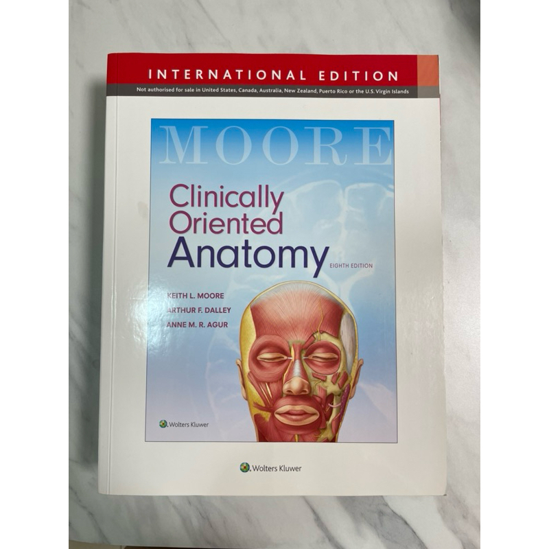 MOORE Clinically Oriented Anatomy(I.E.) 8/E 2018 大體解剖 醫學系 中醫