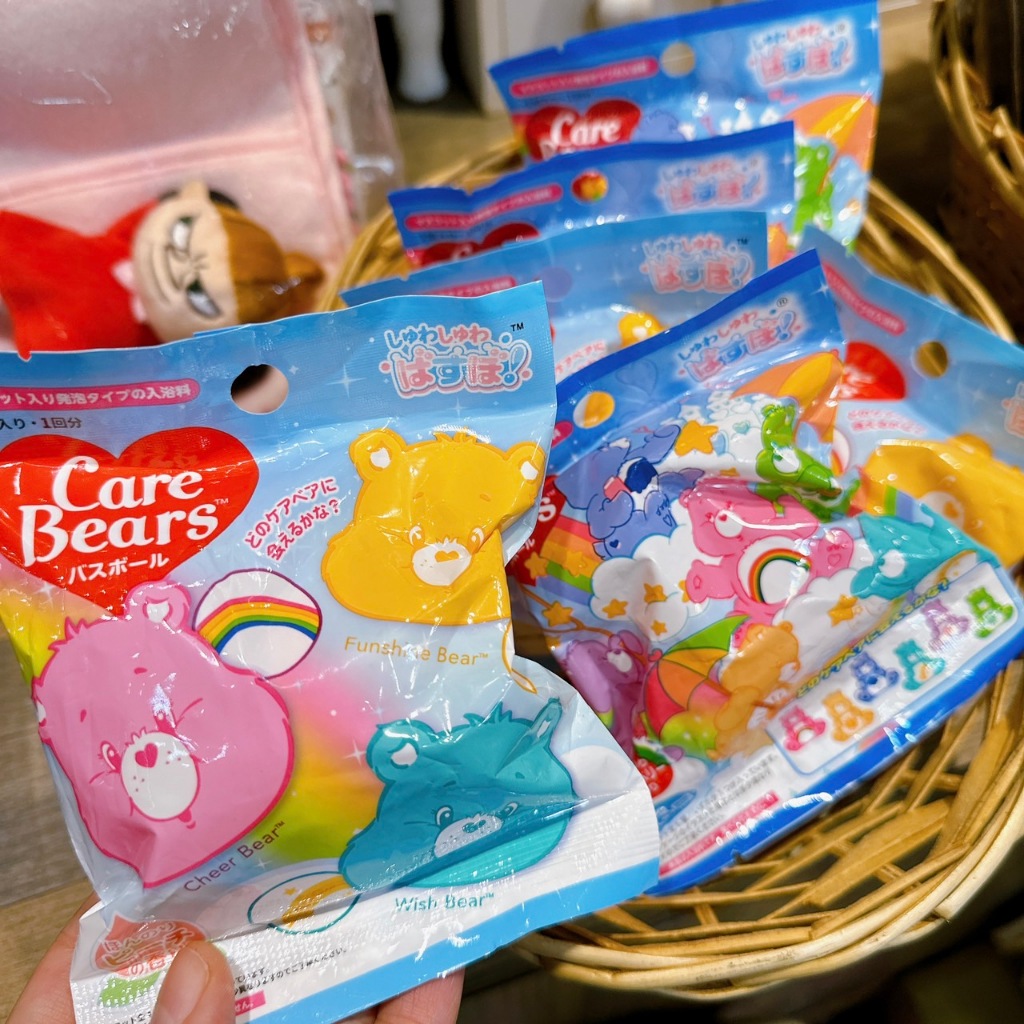 甜妞節慶♥台灣現貨♥【carebears 彩虹熊泡澡球】日本正版 彩虹熊 Care Bears 愛心熊 療癒小熊 禮物