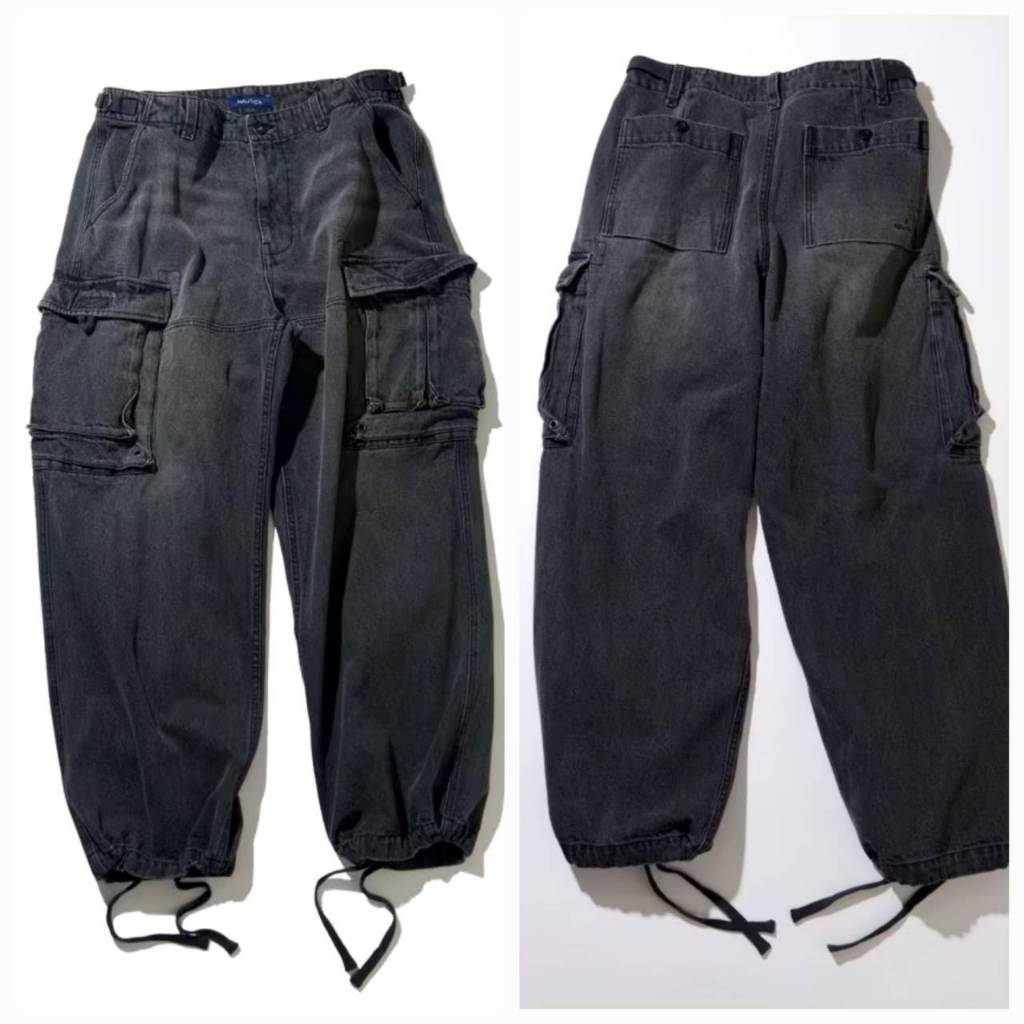 日本代購 可面交 NAUTICA JAPAN  Denim Cargo Pants 牛仔單寧工裝褲