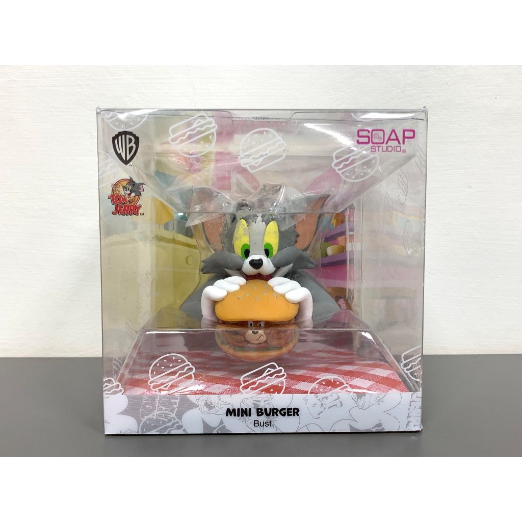雷標 SOAP STUDIO 湯姆貓與傑利鼠 Tom and Jerry 湯姆貓 傑利鼠 漢堡包 半身胸像 公仔 模型