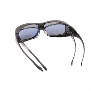 【台灣現貨】台灣製套鏡式偏光UV400太陽眼鏡(贈眼鏡盒套件) 加大款 近視眼鏡也能戴(#2111) 出國必備開車