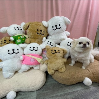 *吉花花* 臺灣現貨 寵物玩具 小白狗玩具 小棕狗 線條狗 毛絨玩具 啾啾玩具 發聲玩具 線條狗 小羊玩具 陪睡玩具