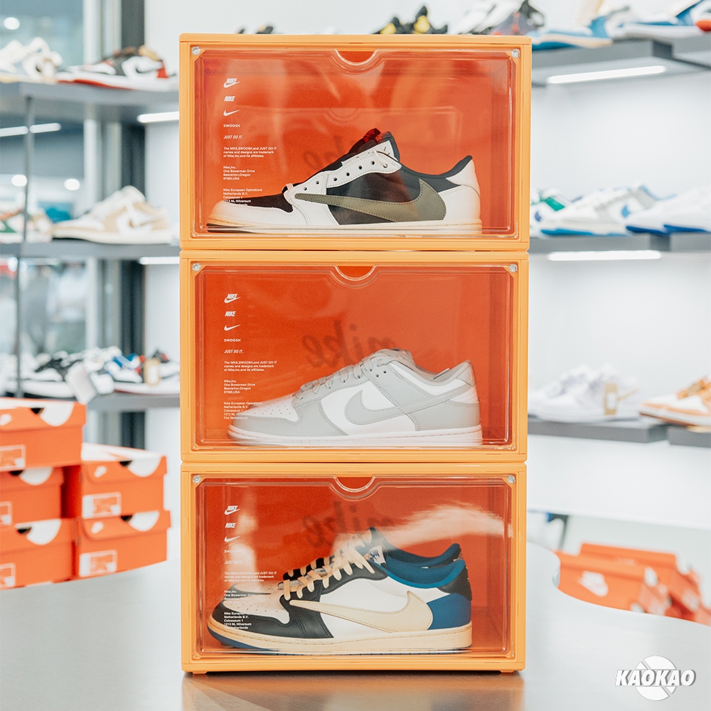 NIKE OG 磁吸展示鞋盒 疊加 SWOOSH 收藏 組裝 橘