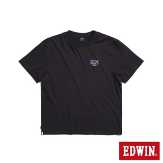 EDWIN 寬版 變色機器人短袖T恤(黑色)-男款
