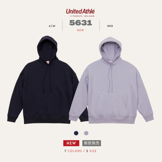 日本 United Athle 5631 寬版落肩 帽T 10oz厚磅 刷毛 連帽 - UA5631