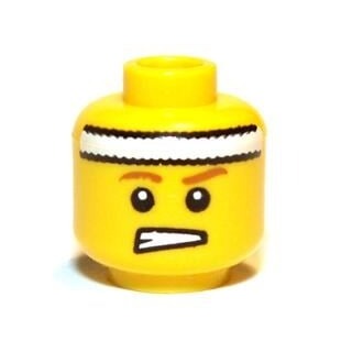 【樂高大補帖】LEGO 樂高 黃色 網球選手臉【6000286/10017/3626bpb0695/8831】