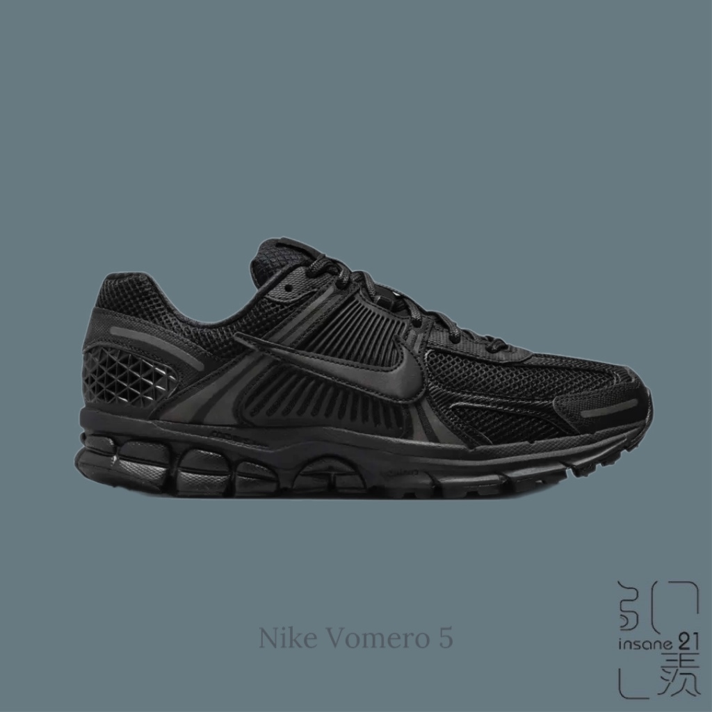 NIKE ZOOM VOMERO 5 極致黑黑魂 復古 老爹鞋 BV1358-003【Insane-21】