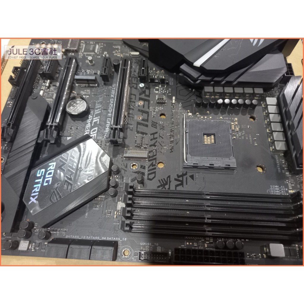 JULE 3C會社-華碩ASUS ROG STRIX B450-E GAMING B450/D4/保內/AM4 主機板