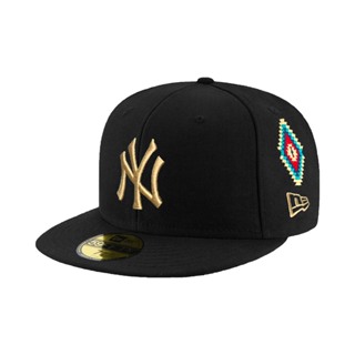 NEW ERA 59FIFTY 5950 MLB NY 紐約 洋基 圖騰 黑 棒球帽 鴨舌帽 【TCC】