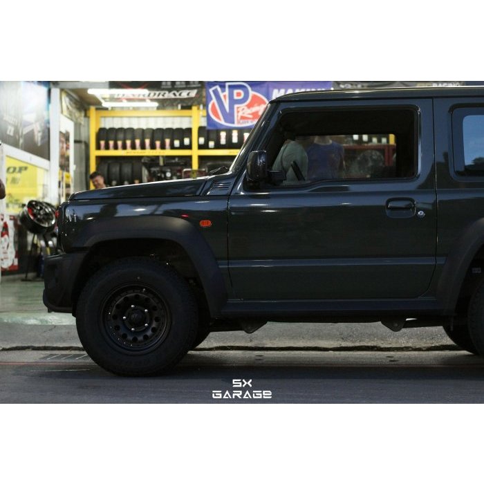 【超鑫國際】 耀麒 H598 15吋鋁圈 5孔139.7 平光黑 OPAT+ Suzuki Jimny JB74 實裝圖