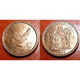 【全球硬幣】南非 South Africa 1996年 2C 美品 罕見 AU